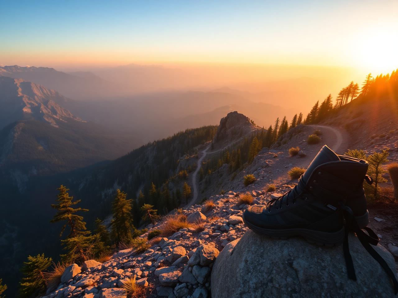 Summit Hiking Co. website mockup